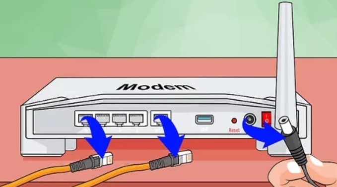 connecting LAN cables