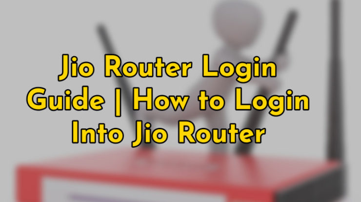 jio router login