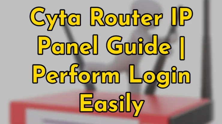 Cyta router IP