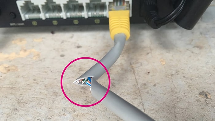 Damaged Cable