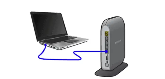 connect your pc with router