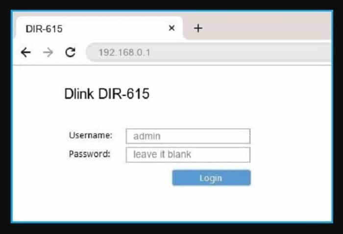 dlink dir 615 username and password