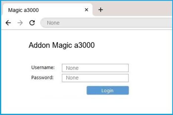 addon magic a3000 router login