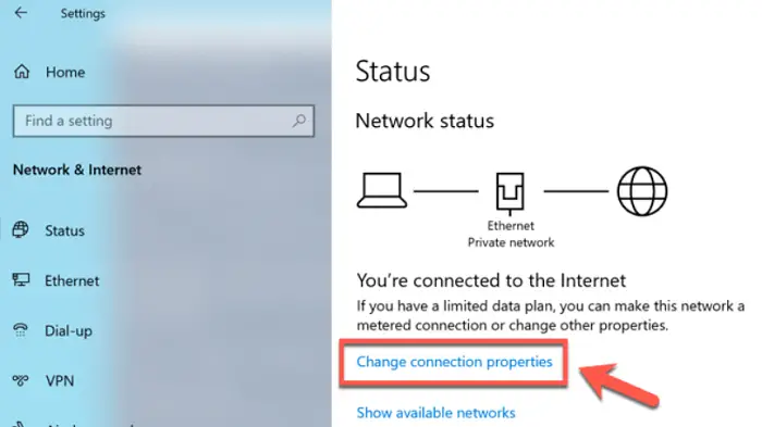 network settings