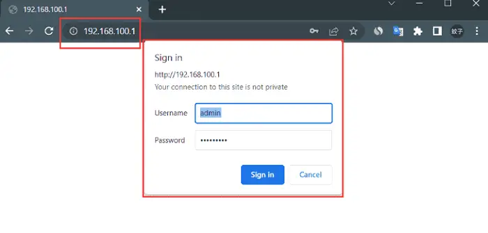 sign in router