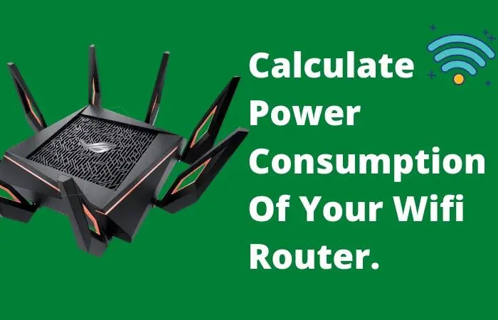 power consumption of a wifi router