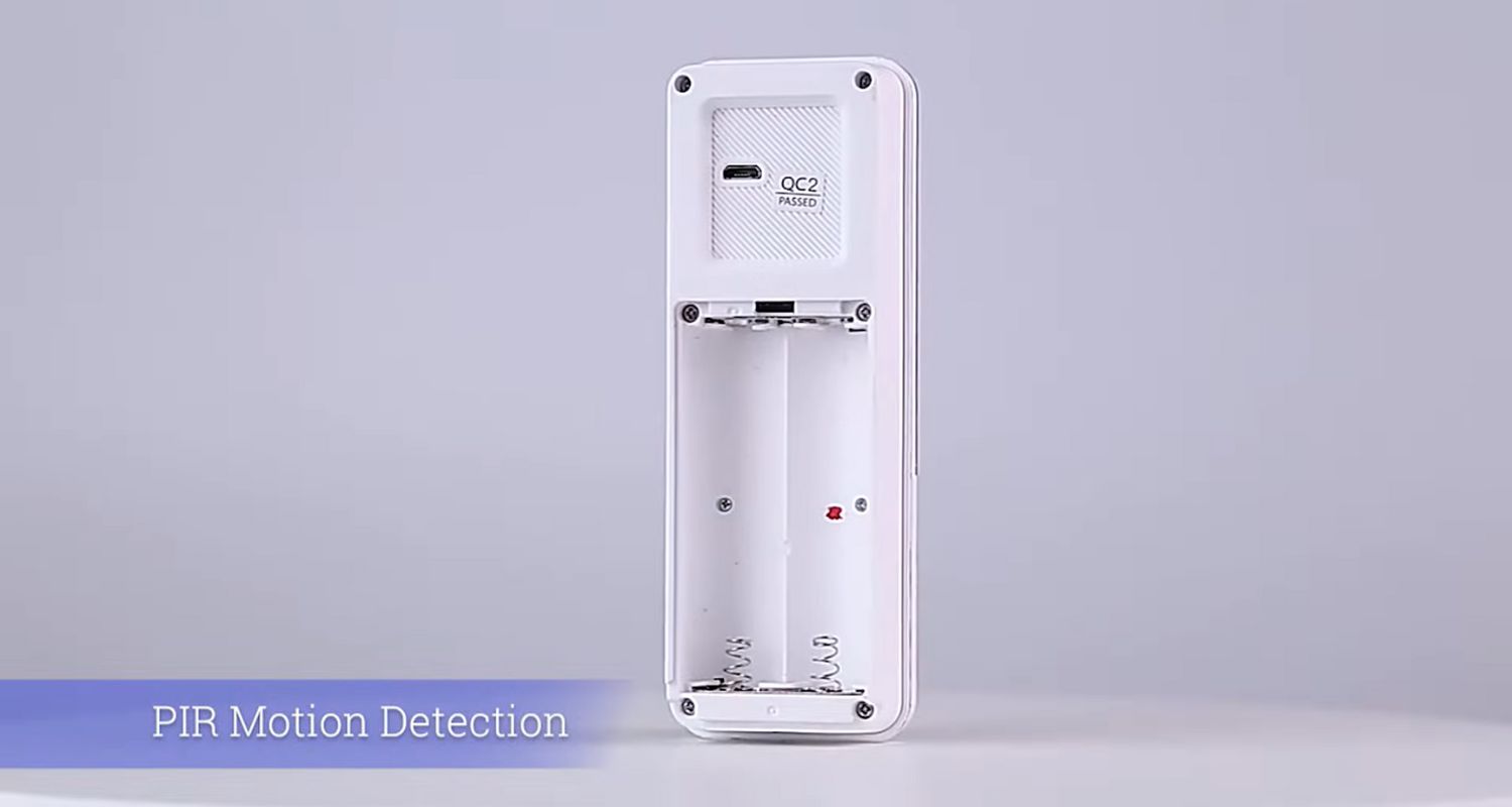 remove battery cover on aiwit doorbell
